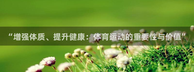 球王会体育：“增强体质、提升健康：体育运动的重要性与价值”