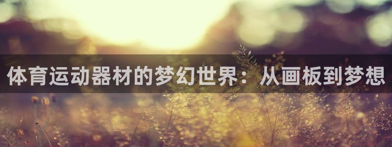 球王会体育：体育运动器材的梦幻世界：从画板到梦想
